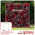 Vino：5D Fabric Artificial zip up curtain flower wall +Free Stand (Ready to ship-Only USA) Free Shipping