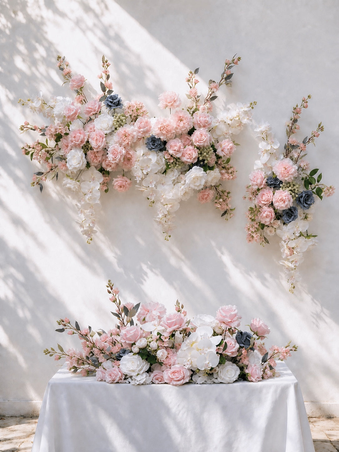 Mistral 2026 New Design White Pink Hanging Floral Arrangement Free Shipping