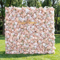 Luxurious Floral Backdrop - Elegant White. Blush. and Nude Artificial Flower Wall for Weddings. Events. and Special Occasions | VF-374-1