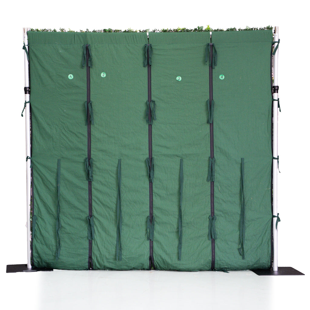 Greenery:3D Fabric Artificial rolling up curtain flower wall 8ft x 8ft for weddings and events decoration(Air Shipping 5 Business Days) Free Shipping