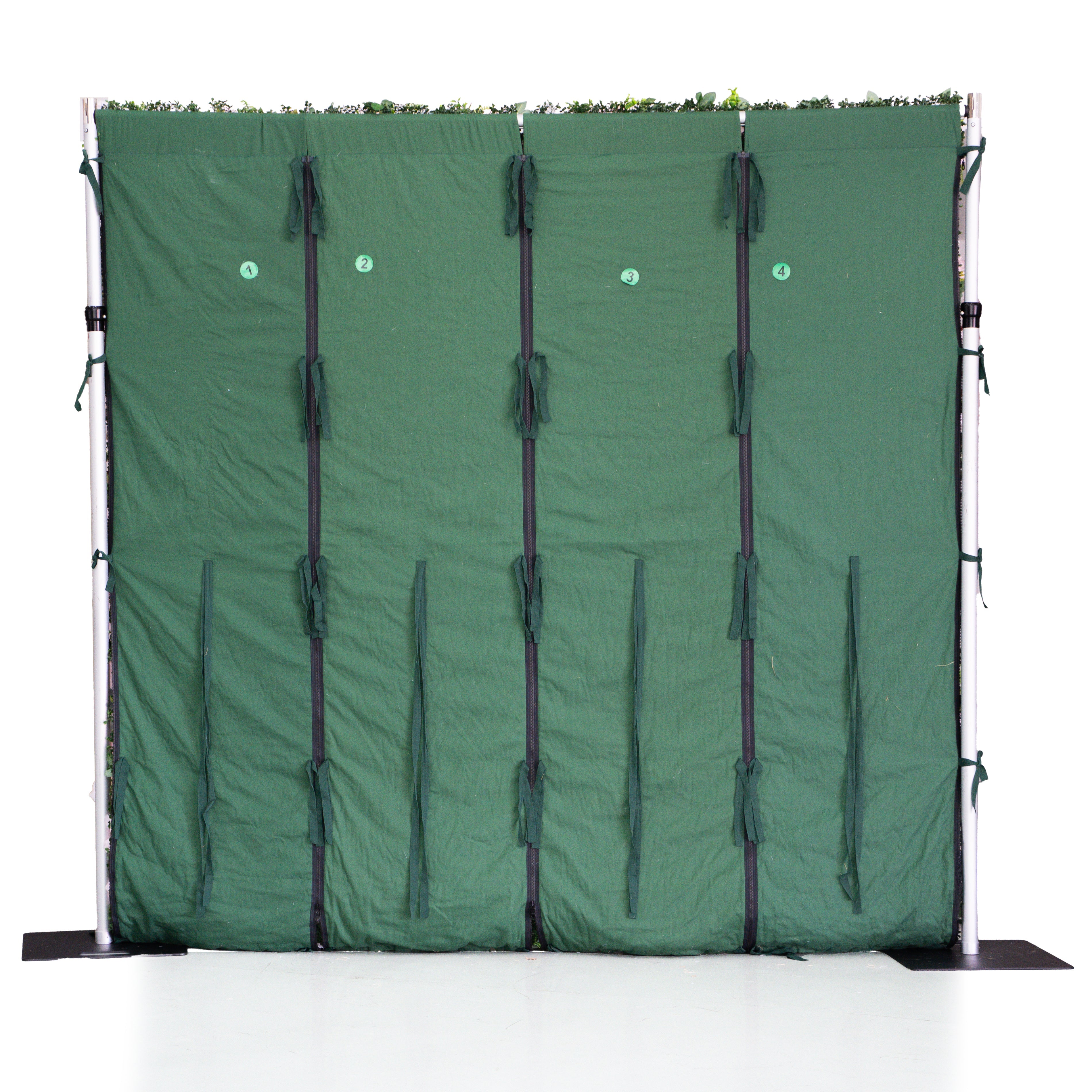Greenery:3D Fabric Artificial rolling up curtain flower wall 8ft x 8ft for weddings and events decoration(Air Shipping 5 Business Days) Free Shipping