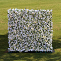 Exquisite All - White Artificial Flower Wall - The Epitome of Elegant and Romantic Style for Weddings and Events | VF-805