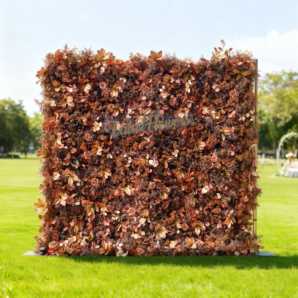 Halloween Special - Rustic and Enchanting Autumn - Inspired Artificial Flower Backdrop by: A Tribute to Nature's Warmth | VF-820
