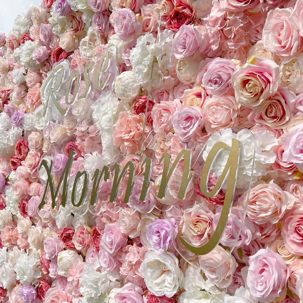 Allan：5D Fabric Artificial rolling up curtain flower wall Free Shipping