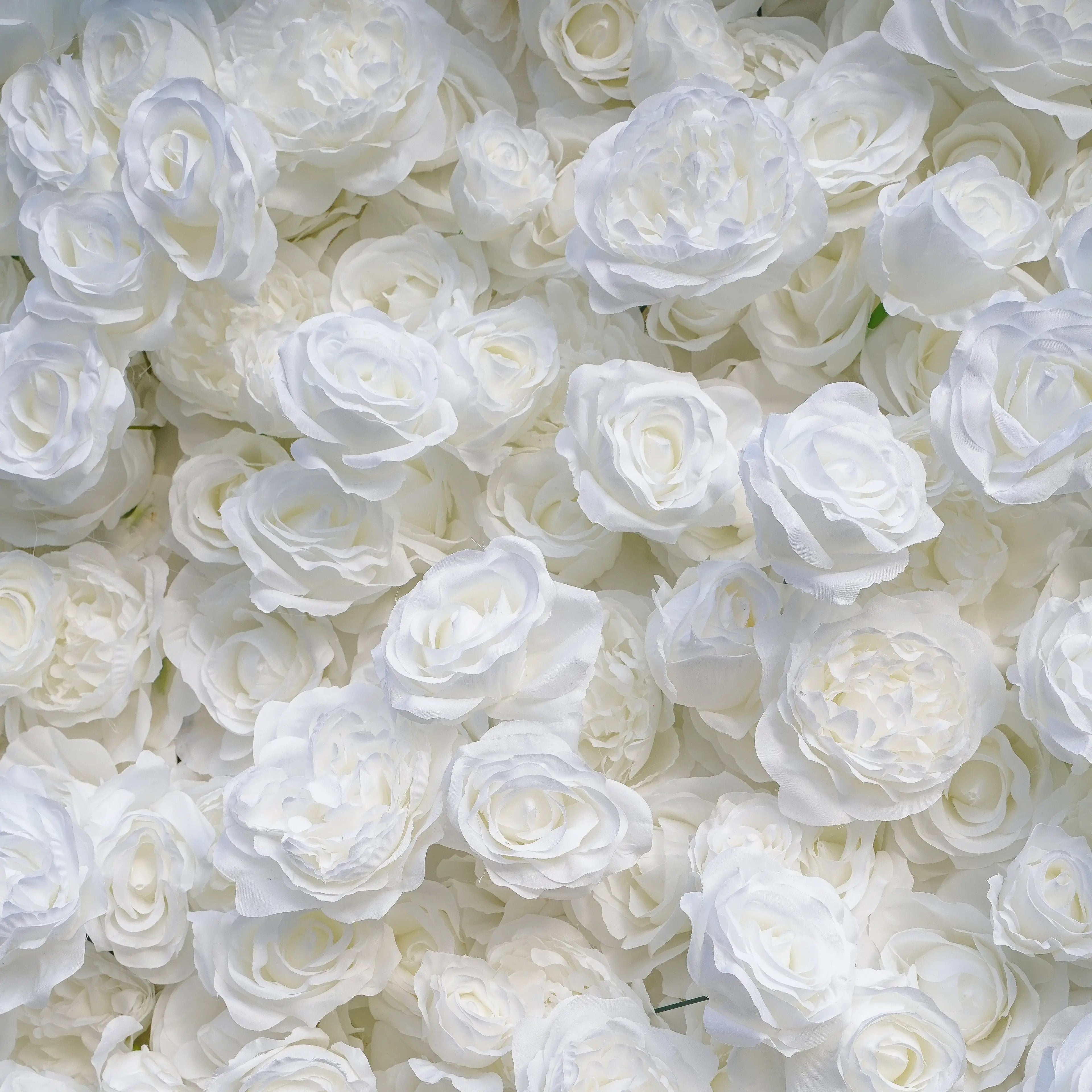 Angel：5D Fabric Artificial rolling up curtain flower wall (Ready to Ship) Free Shipping