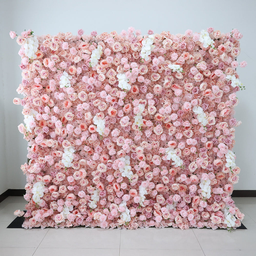 Blush & White Floral Extravaganza Wall: A Romantic. Dreamy Masterpiece for Enchanting Celebrations | VF-550