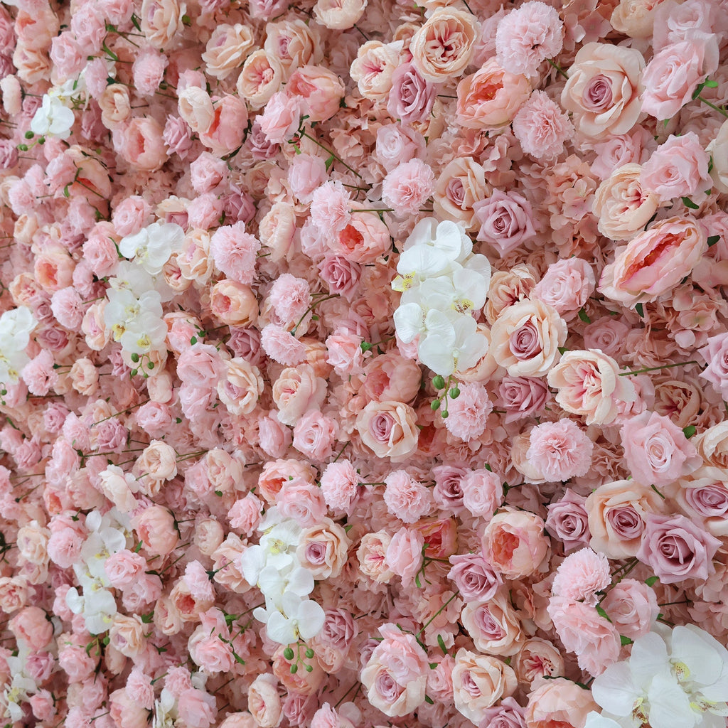 Blush & White Floral Extravaganza Wall: A Romantic. Dreamy Masterpiece for Enchanting Celebrations | VF-550