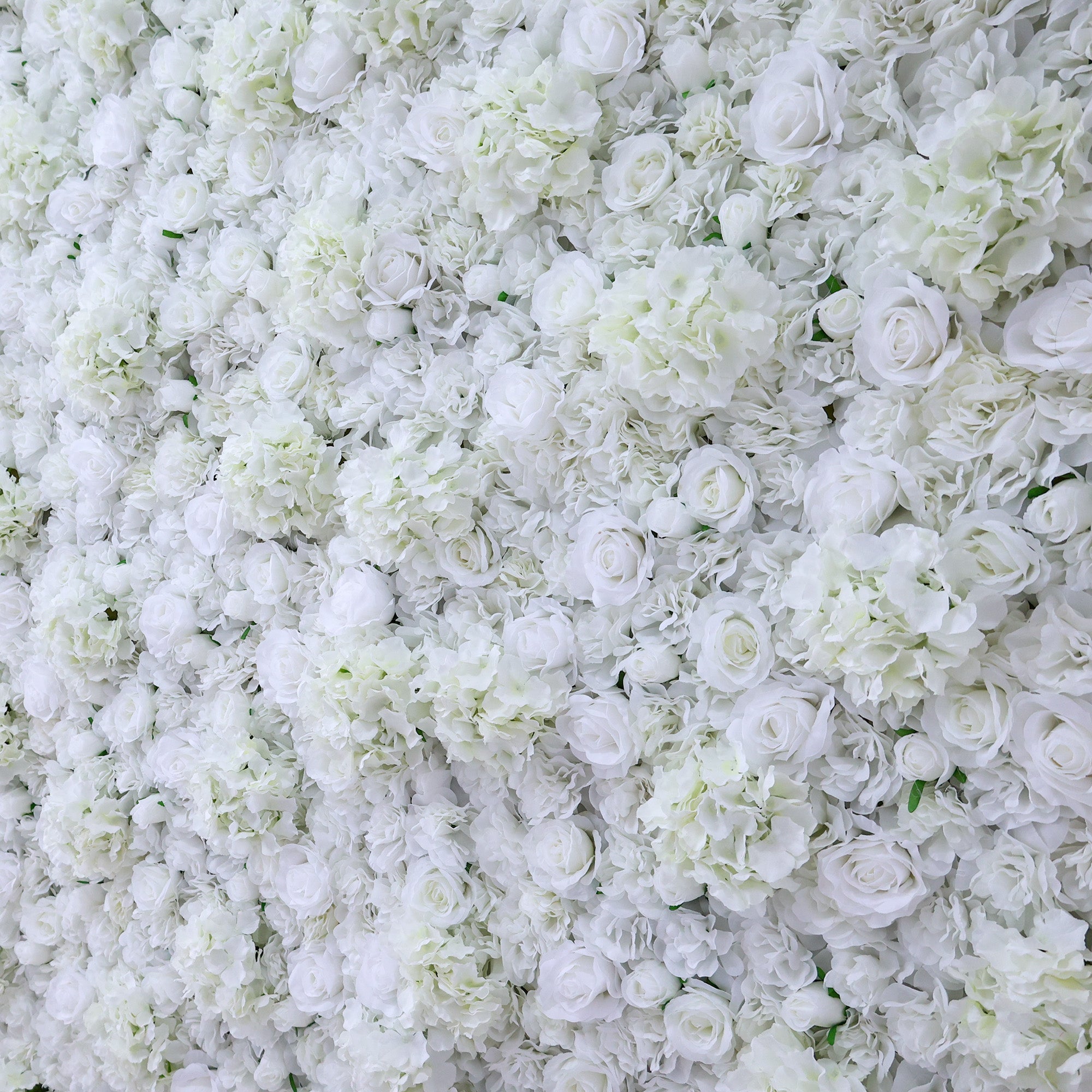 All - White Floral Wall: A Pure. Elegant Masterpiece for Timeless Celebrations | VF-551