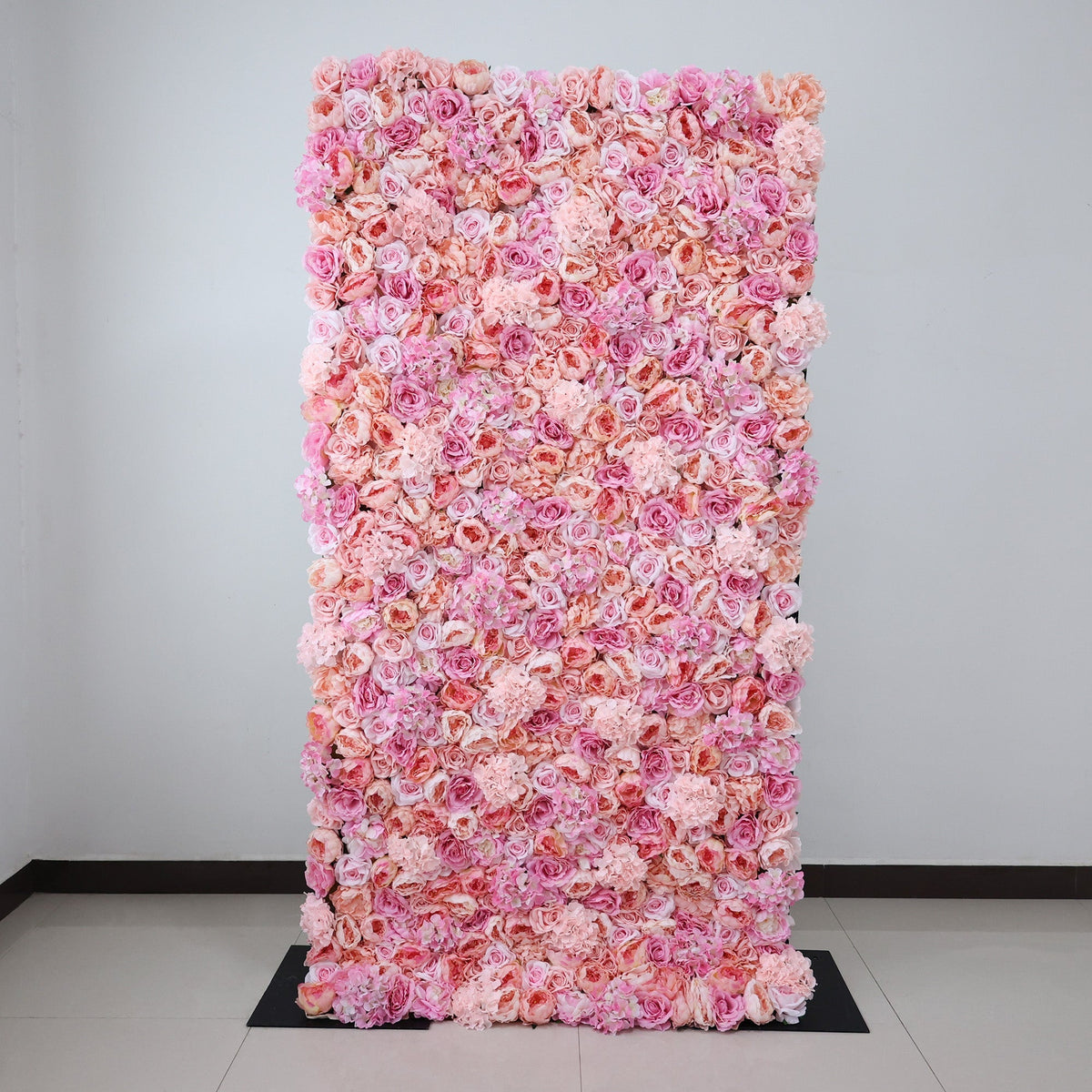 Blush & Peach Floral Extravaganza Wall: A Romantic. Dreamy Masterpiece for Enchanting Celebrations | VF-548