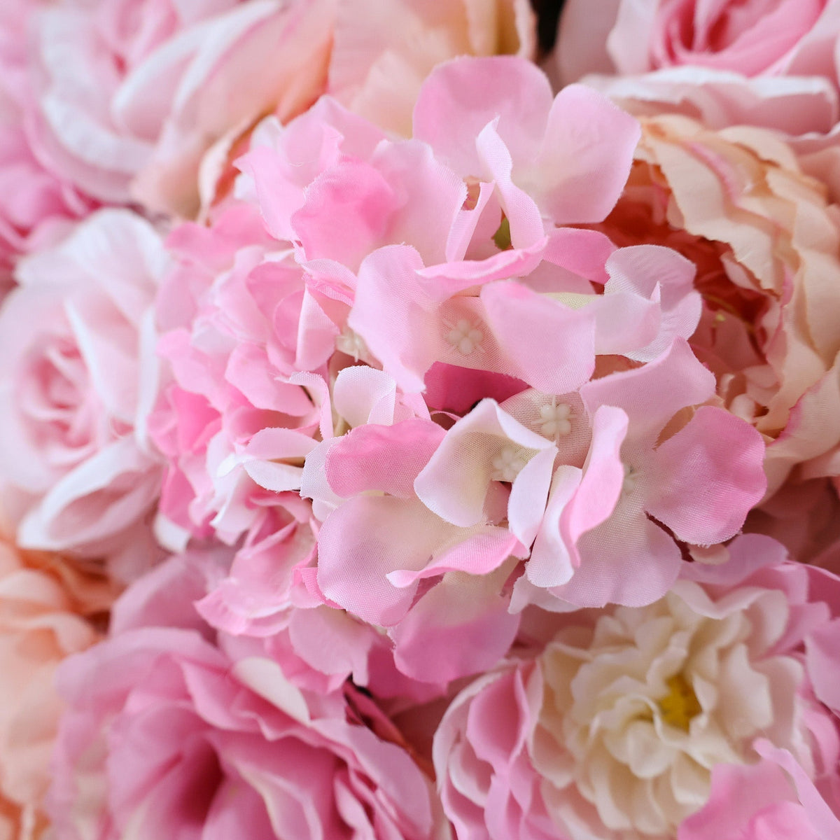 Blush & Peach Floral Extravaganza Wall: A Romantic. Dreamy Masterpiece for Enchanting Celebrations | VF-548