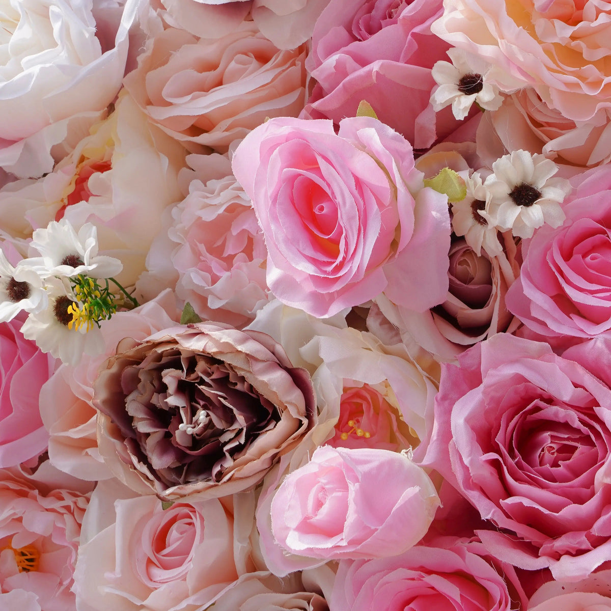 Barbie：5D Fabric Artificial rolling up curtain flower wall Free Shipping