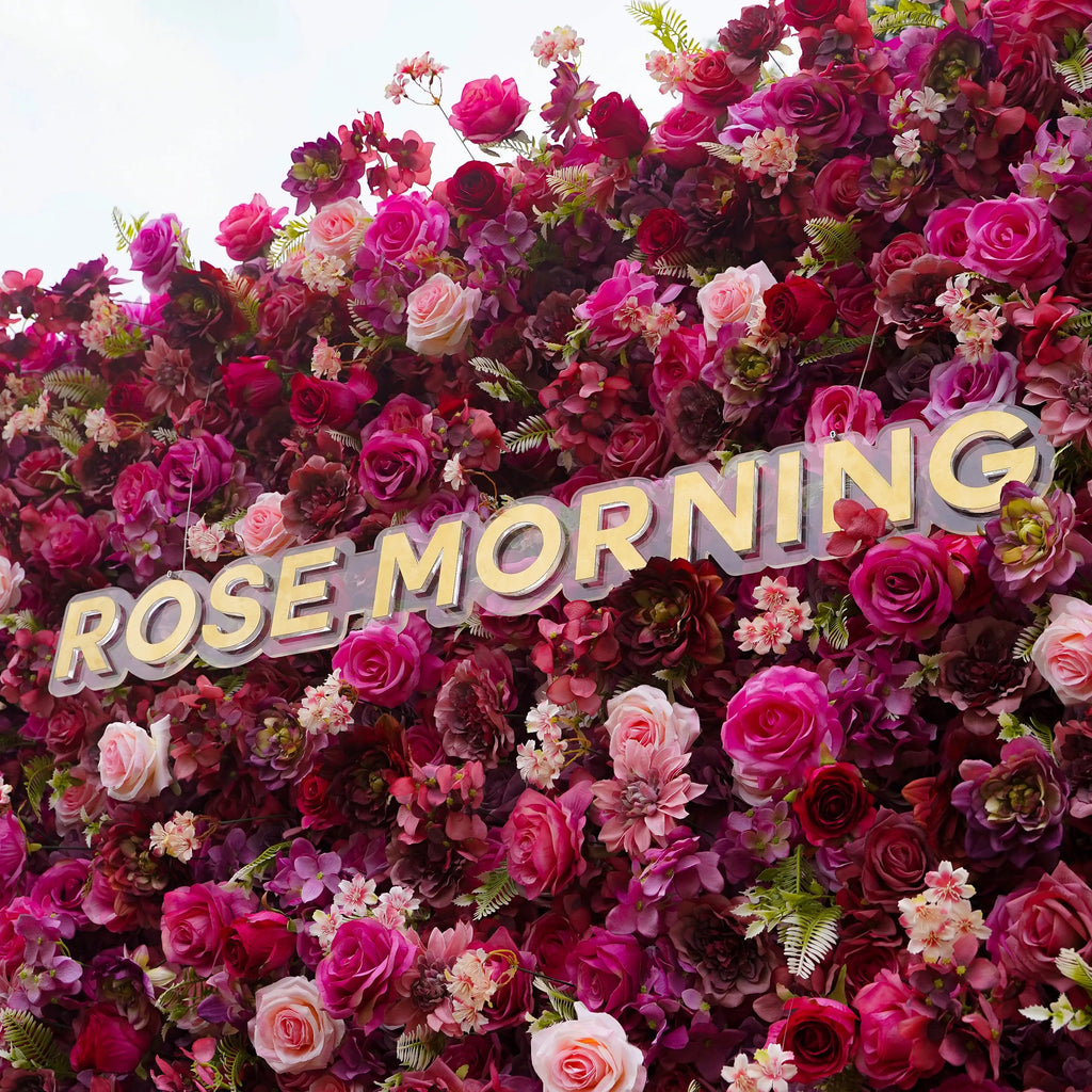 Blossom：7D Fabric Artificial rolling up curtain flower wall Free Shipping