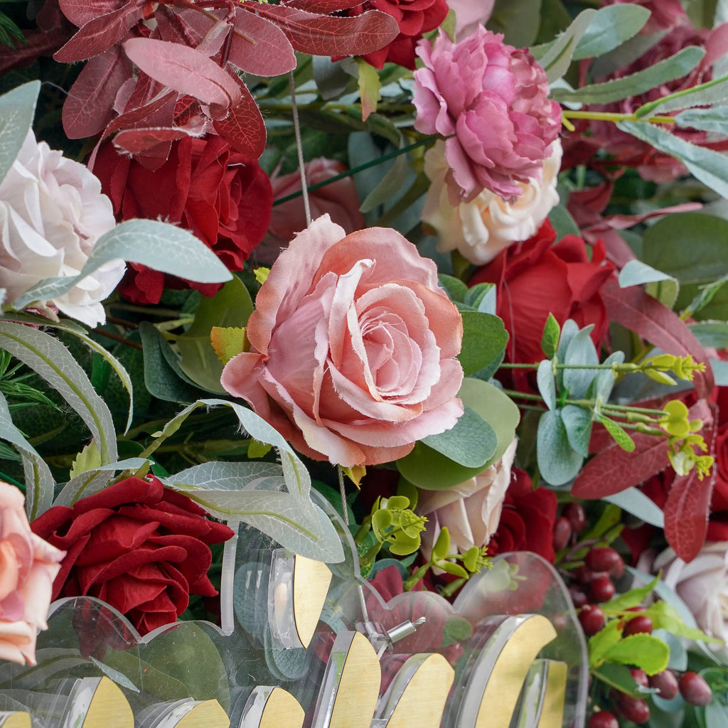 Bri：5D Fabric Artificial rolling up curtain flower wall Free Shipping