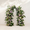 Brisora:Luxury Greenery Flower Arch with White&Purple&Pink flowers for Weddings&Event Decor Including Frame brisora front