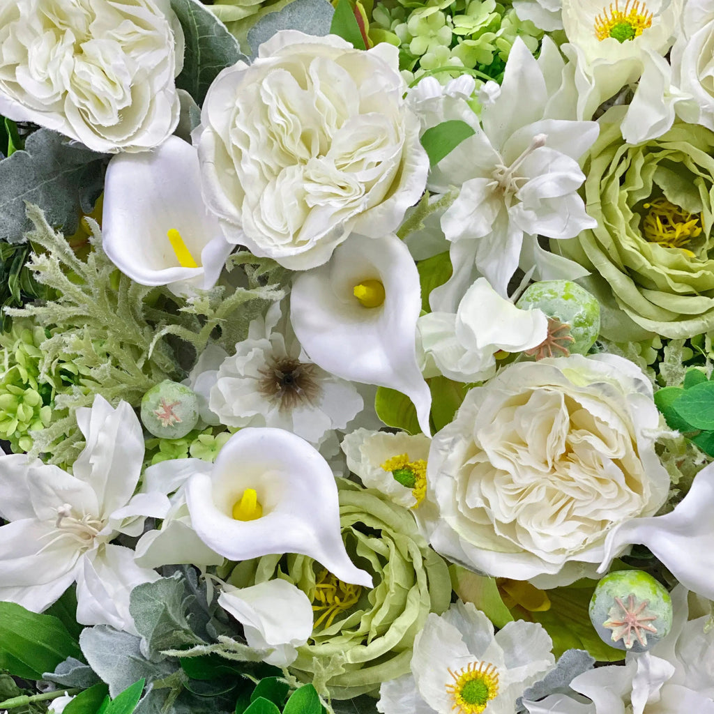 Calla：5D Garden Series Fabric Artificial rolling up curtain flower wall Free Shipping