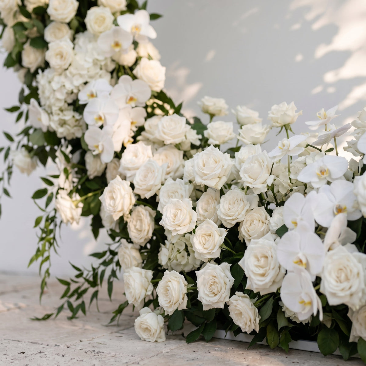 Calrielle Round Arch 2026 New Wedding Party Background Floral Arch Decoration