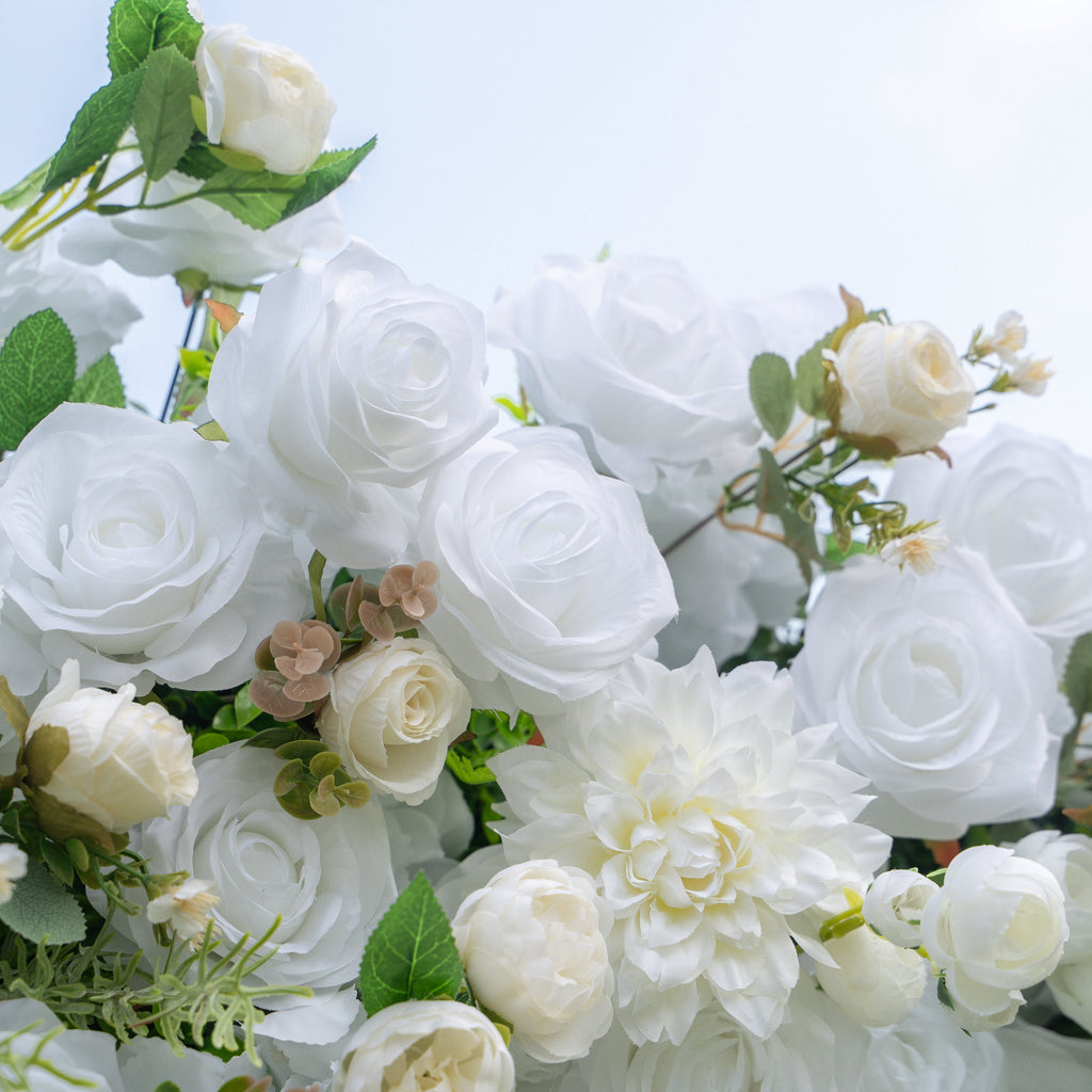 Celestia：3D Fabric Artificial rolling up curtain flower wall Free Shipping