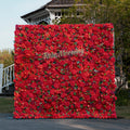 Cella：4D Fabric Artificial rolling up curtain flower wall Free Shipping