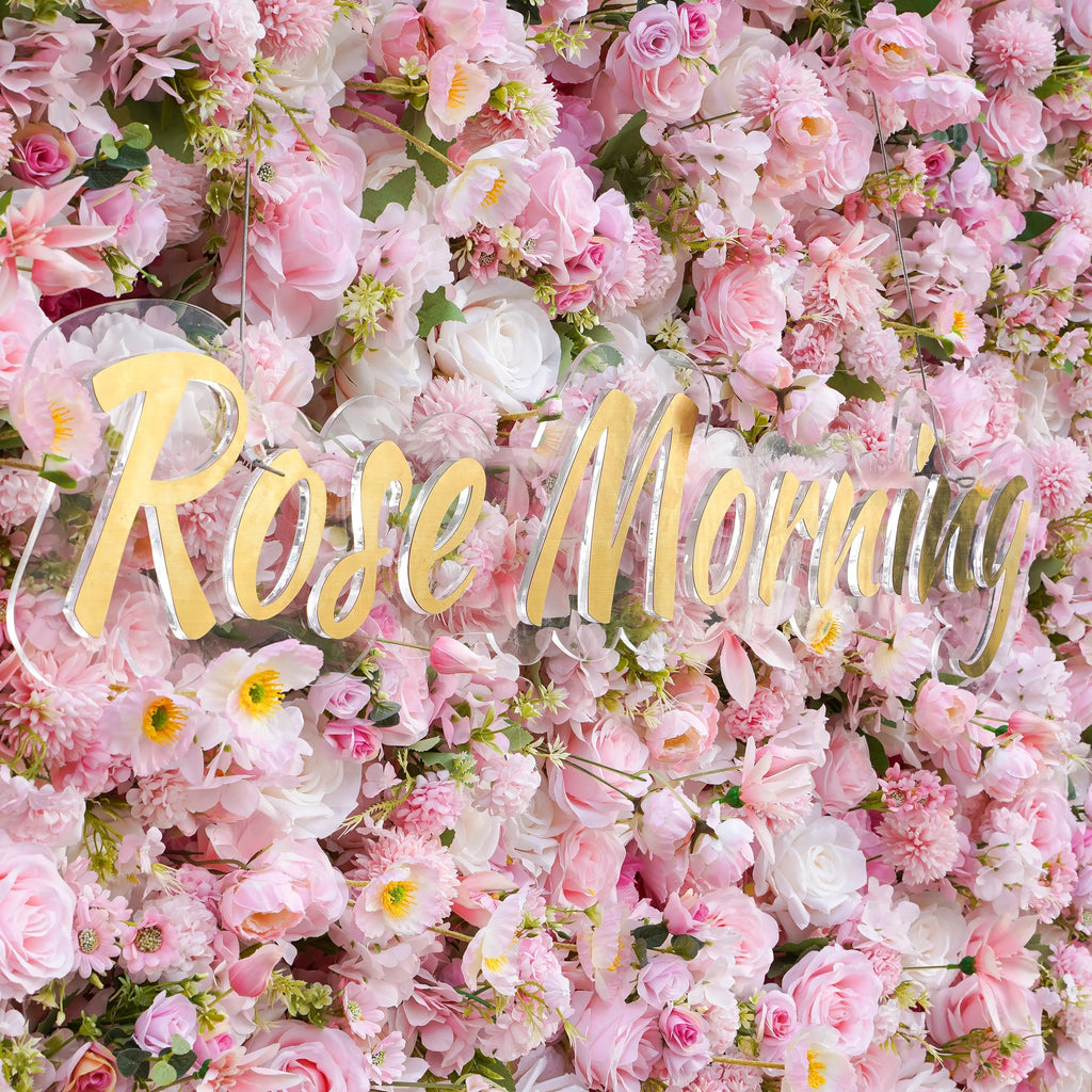 CiCi：5D Fabric Artificial Flower Wall Rolling Up Curtain Flower Wall (Ready to Ship) Free Shipping