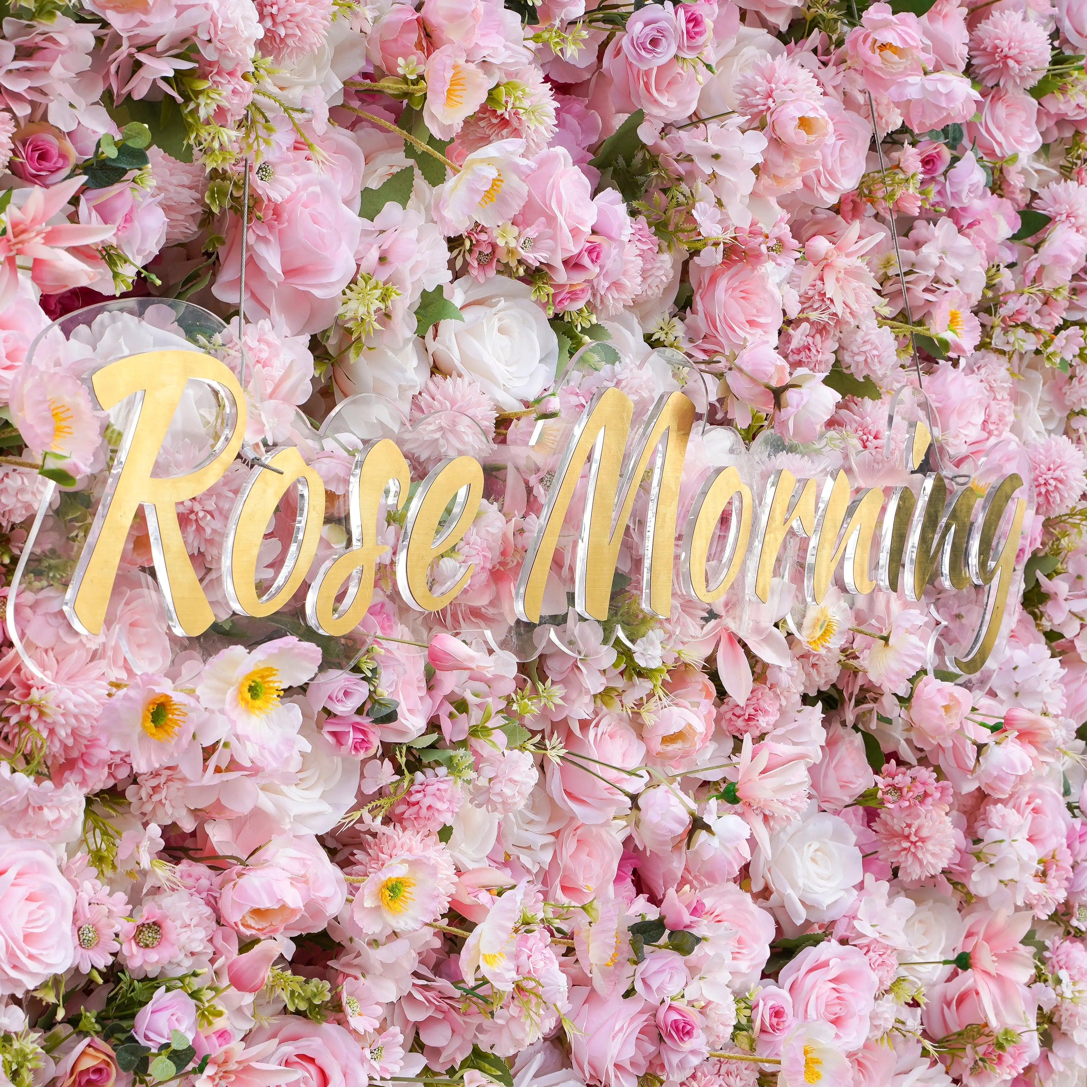 CiCi：5D Fabric Artificial Flower Wall Rolling Up Curtain Flower Wall (Ready to Ship) Free Shipping