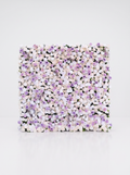 Cirelsira 5D Fabric Artificial rolling up curtain flower wall — white background view