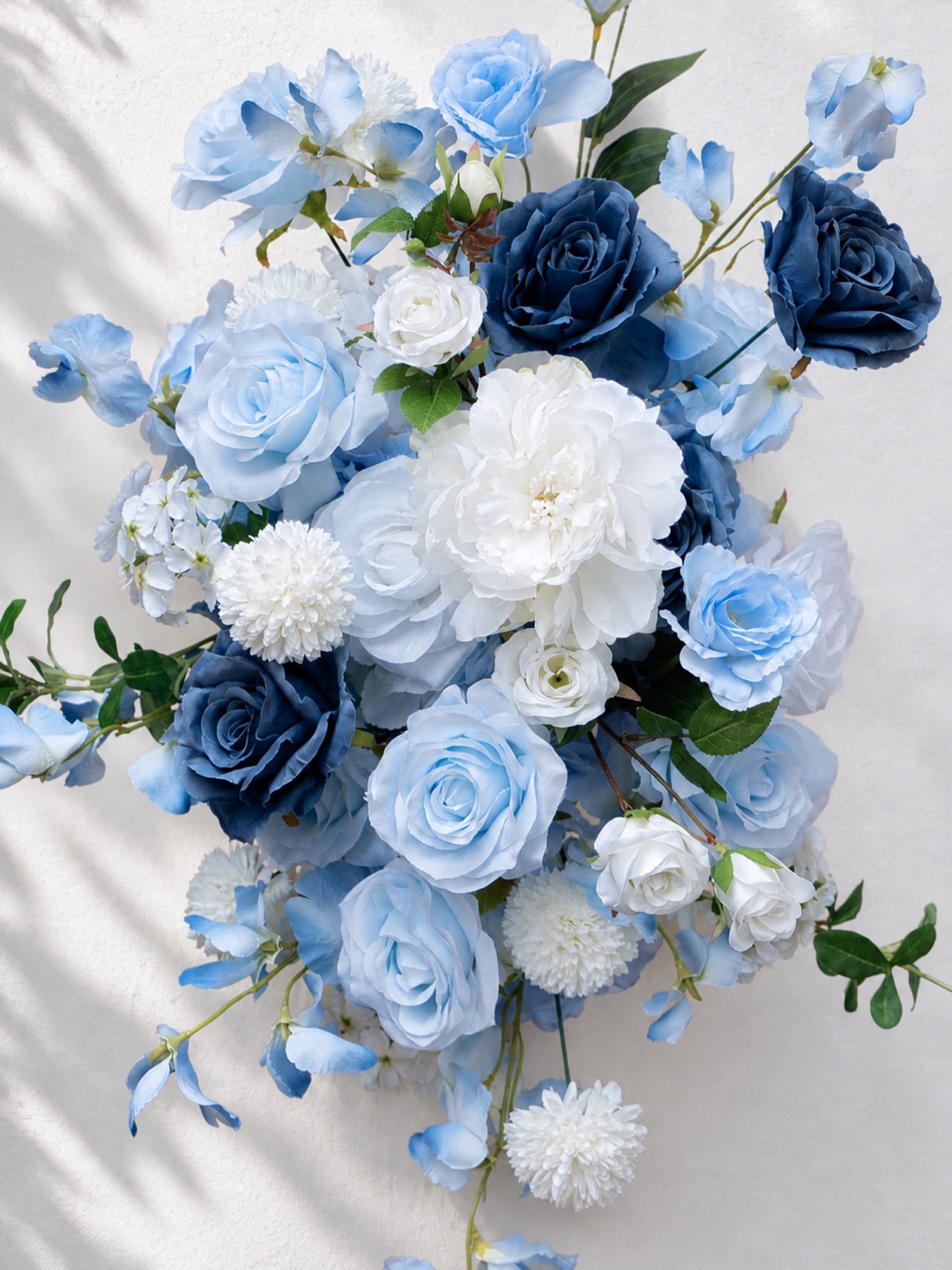 Cirrus 2026 New Design White Blue Hanging Floral Arrangement Free Shipping