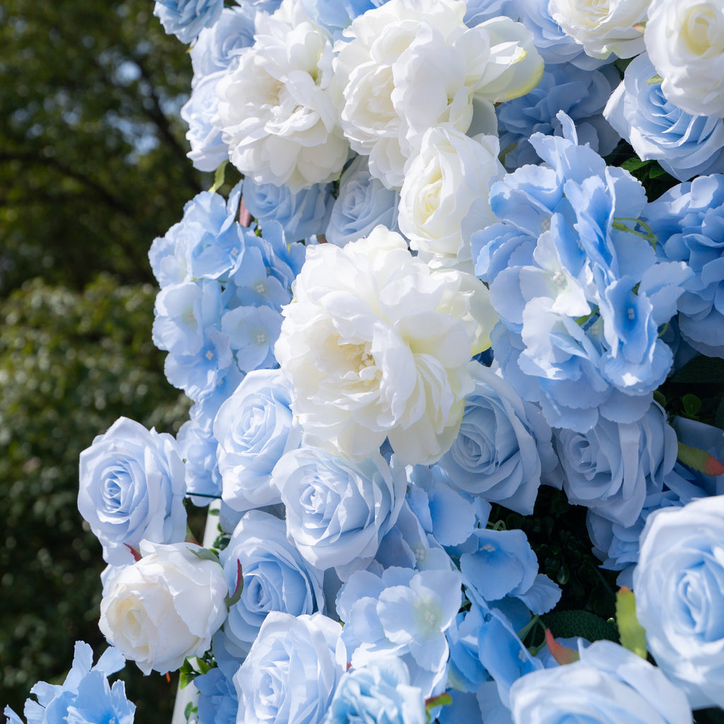 Clarissa：3D Fabric Artificial rolling up curtain flower wall Free Shipping