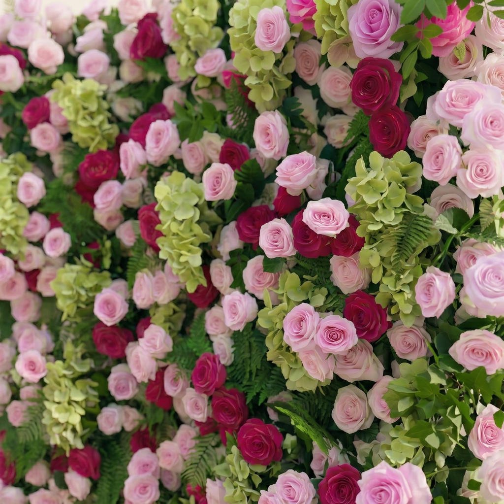 Cloravia: Premium 5D Dusty Rose & Lavender Silk Floral Wall Roll-Up Backdrop for Romantic Vintage Events Free Shipping