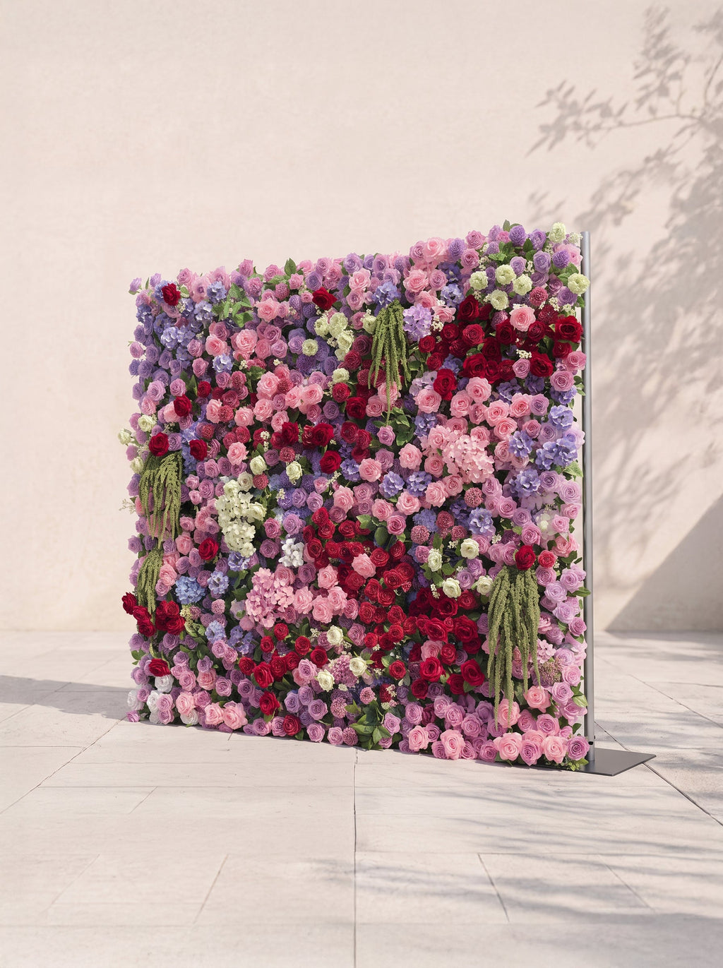 Corrielle: 5D Fabric Artificial rolling up curtain flower wall — right view