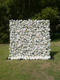 Avelora 4D Fabric Artificial rolling up curtain flower wall Free Shipping