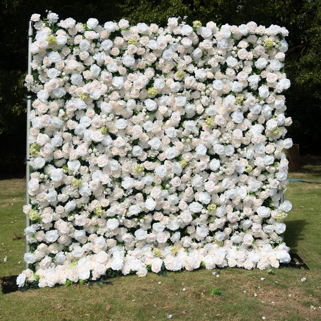 Avelora 4D Fabric Artificial rolling up curtain flower wall Free Shipping