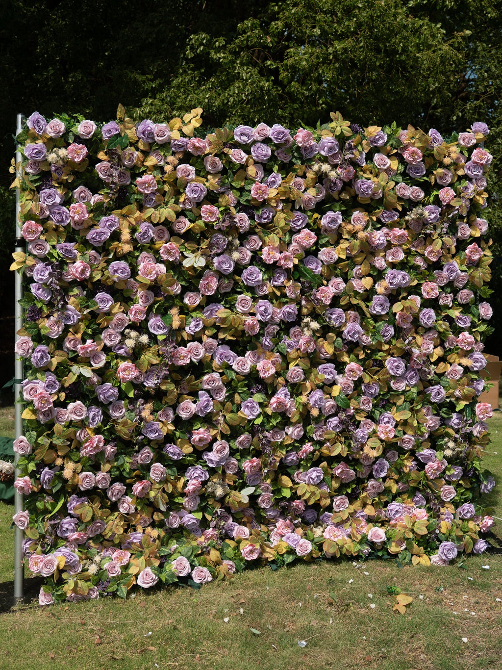 Lunavia 4D Fabric Artificial rolling up curtain flower wall Free Shipping
