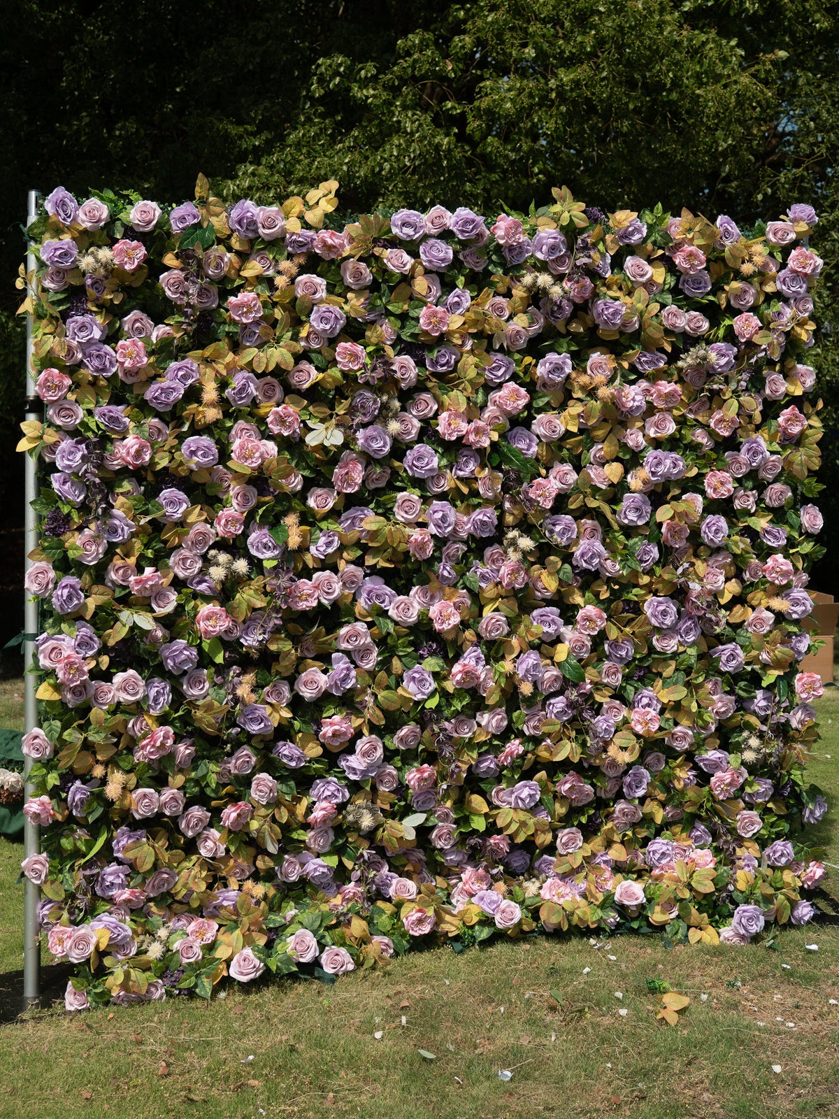 Lunavia 4D Fabric Artificial rolling up curtain flower wall Free Shipping