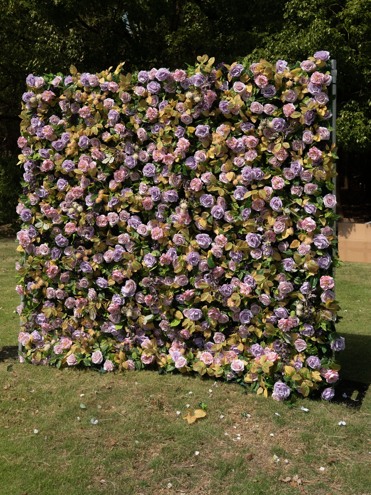 Lunavia 4D Fabric Artificial rolling up curtain flower wall Free Shipping
