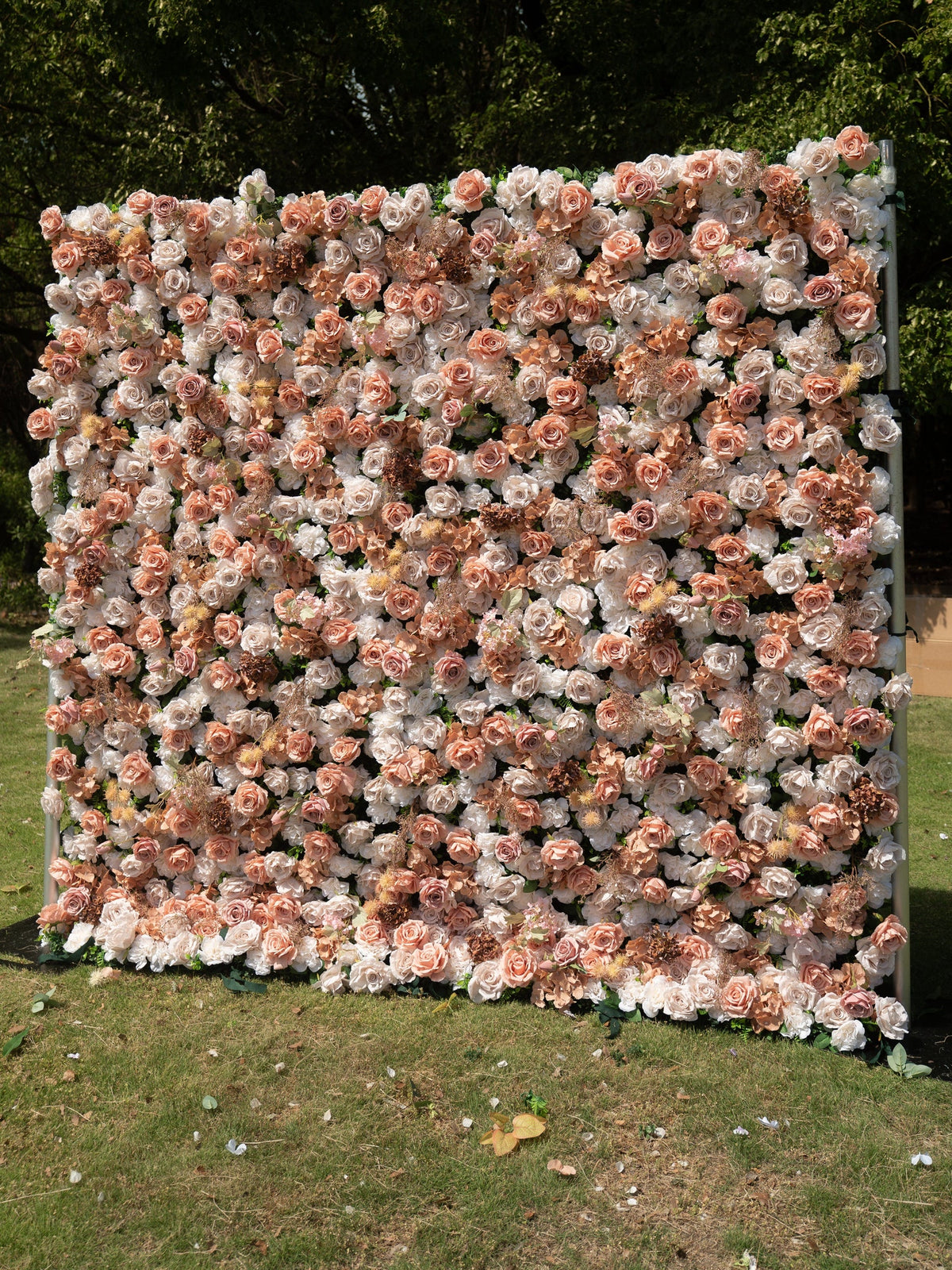 Novellea 4D Fabric Artificial rolling up curtain flower wall Free Shipping