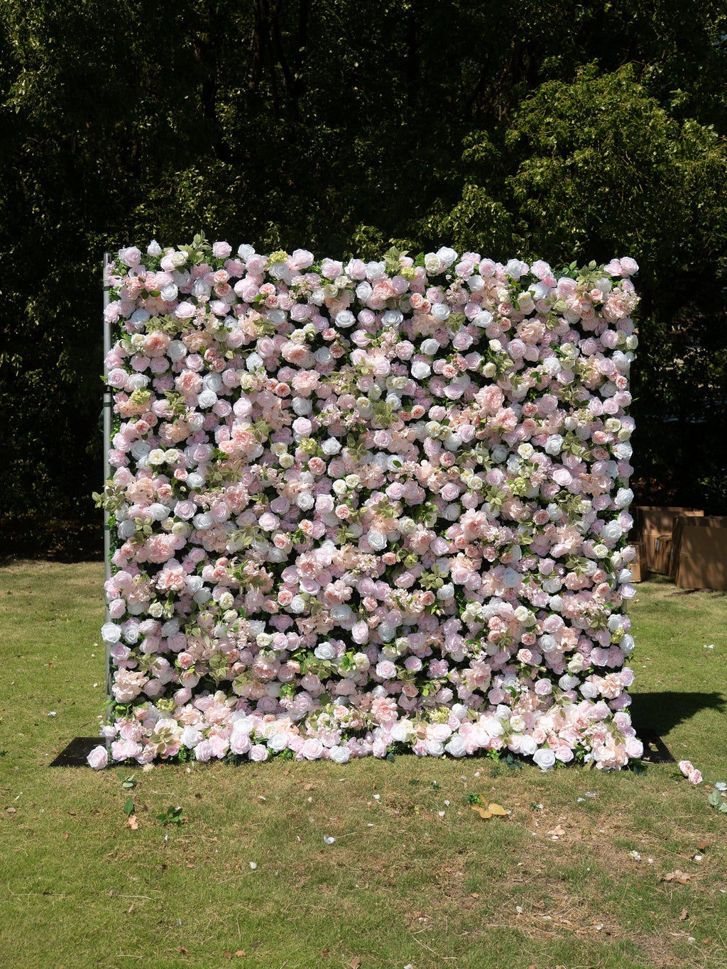Calivelle 5D Fabric Artificial rolling up curtain flower wall Free Shipping