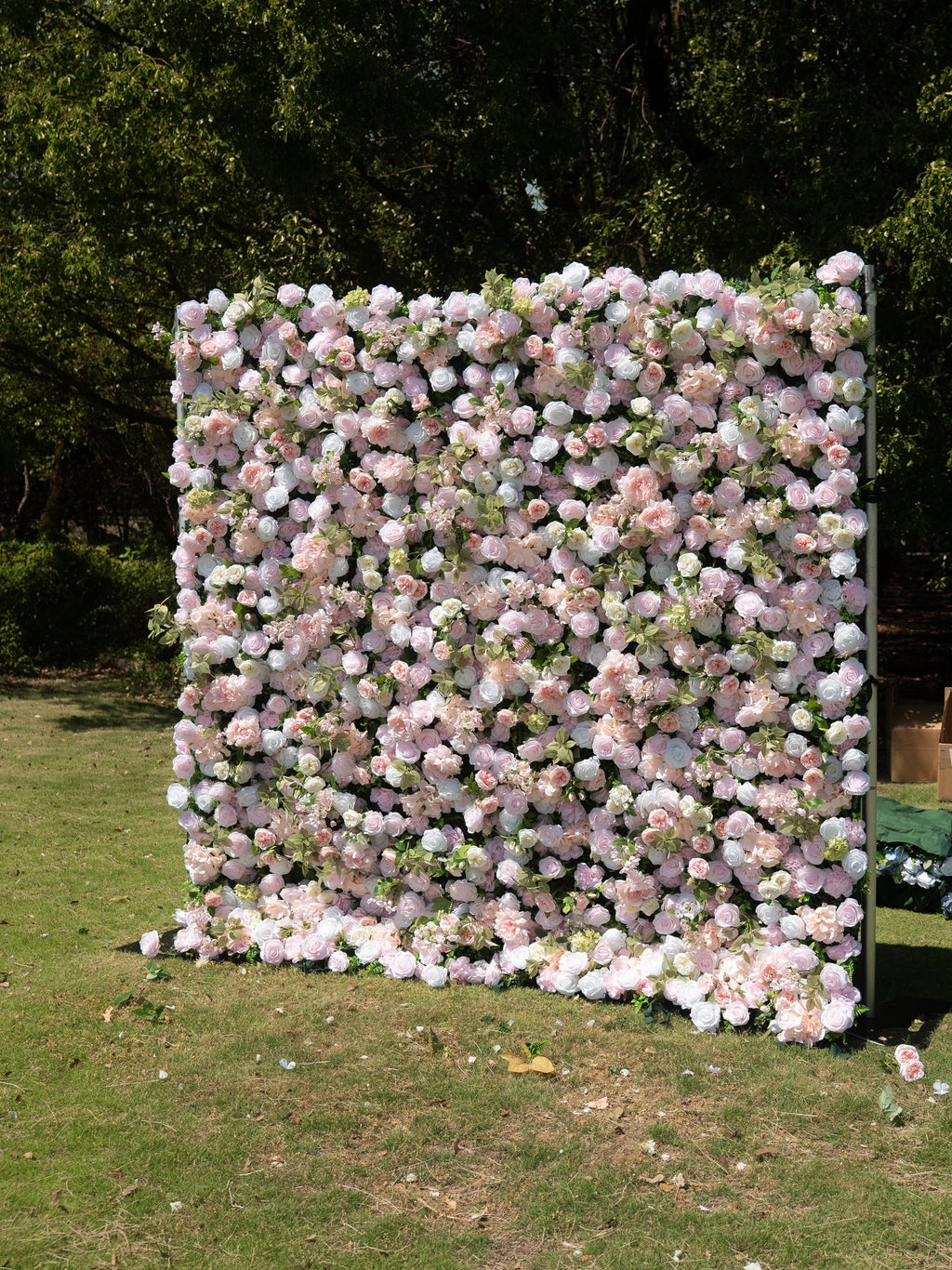 Calivelle 5D Fabric Artificial rolling up curtain flower wall Free Shipping