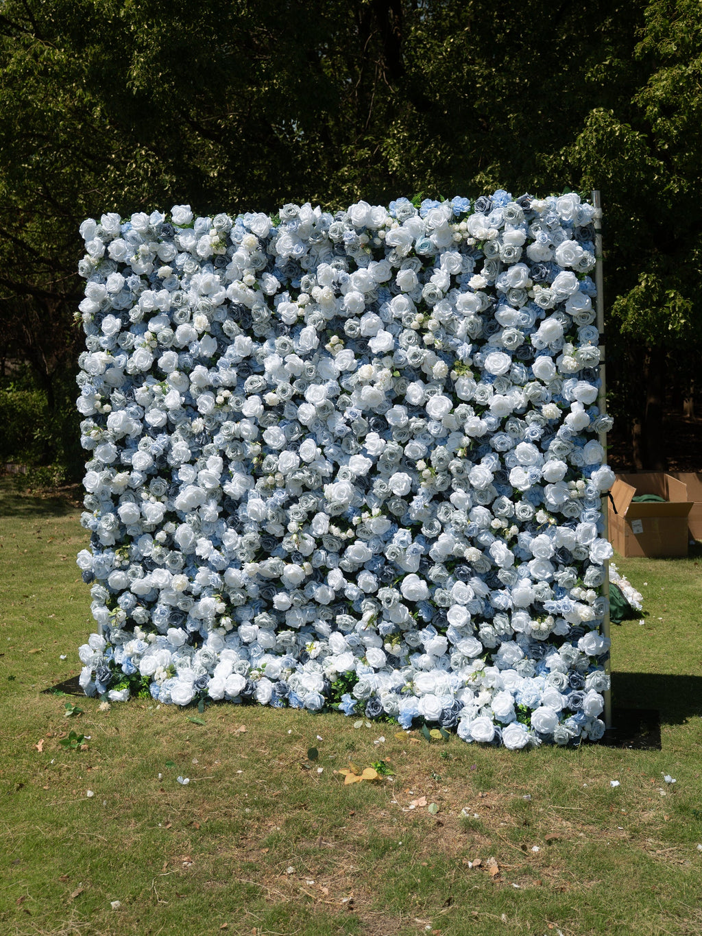 Elarielle 4D Fabric Artificial rolling up curtain flower wall Free Shipping