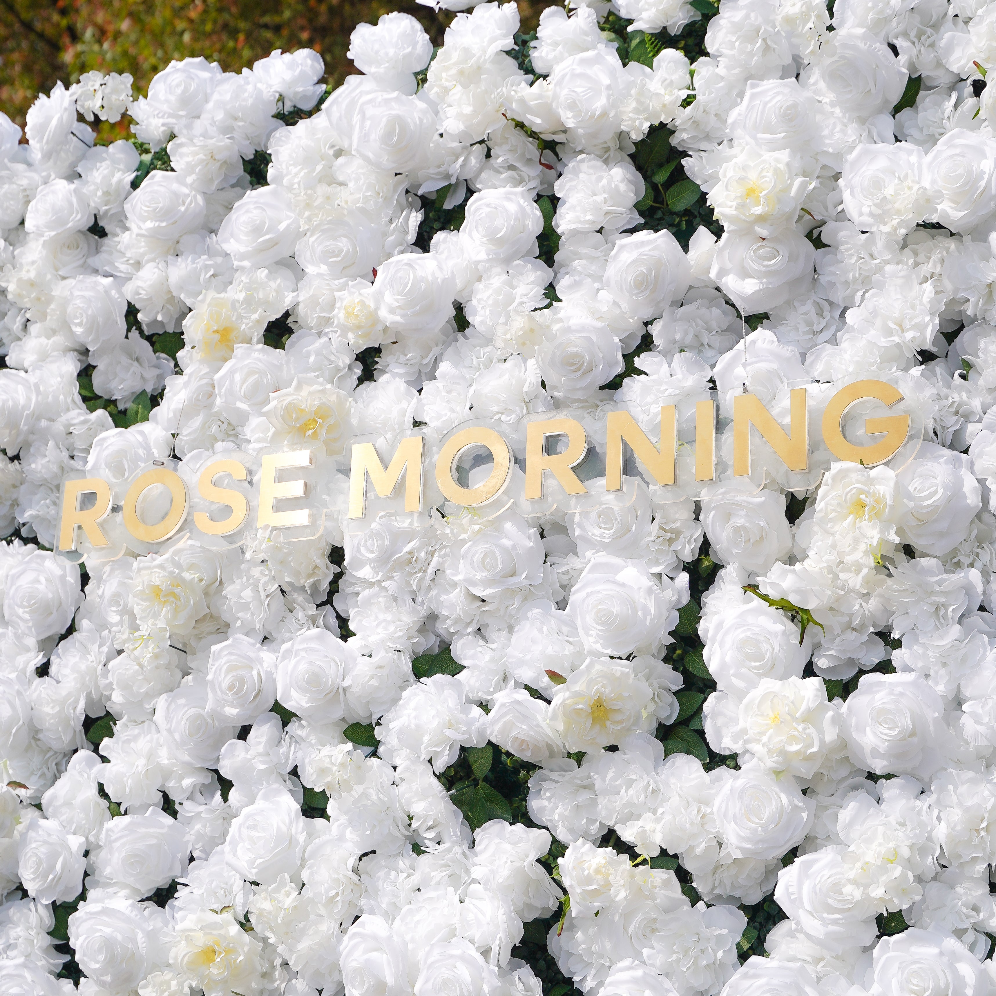 Shine： Fabric Artificial zip up curtain flower wall 8ft*8ft (SHIP TO USA ONLY) Rose Morning
