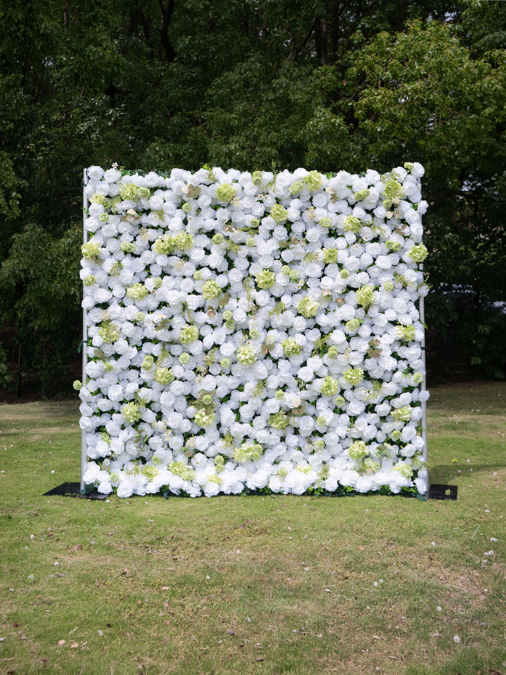 Novellea 4D Fabric Artificial rolling up curtain flower wall Free Shipping