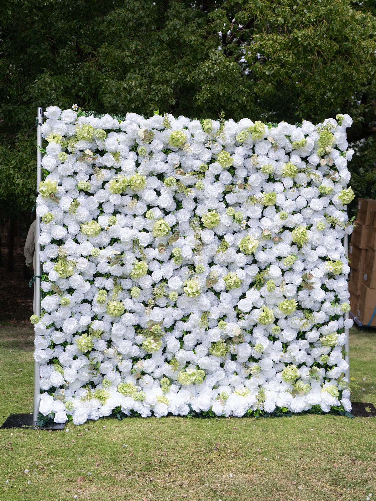 Novellea 4D Fabric Artificial rolling up curtain flower wall Free Shipping