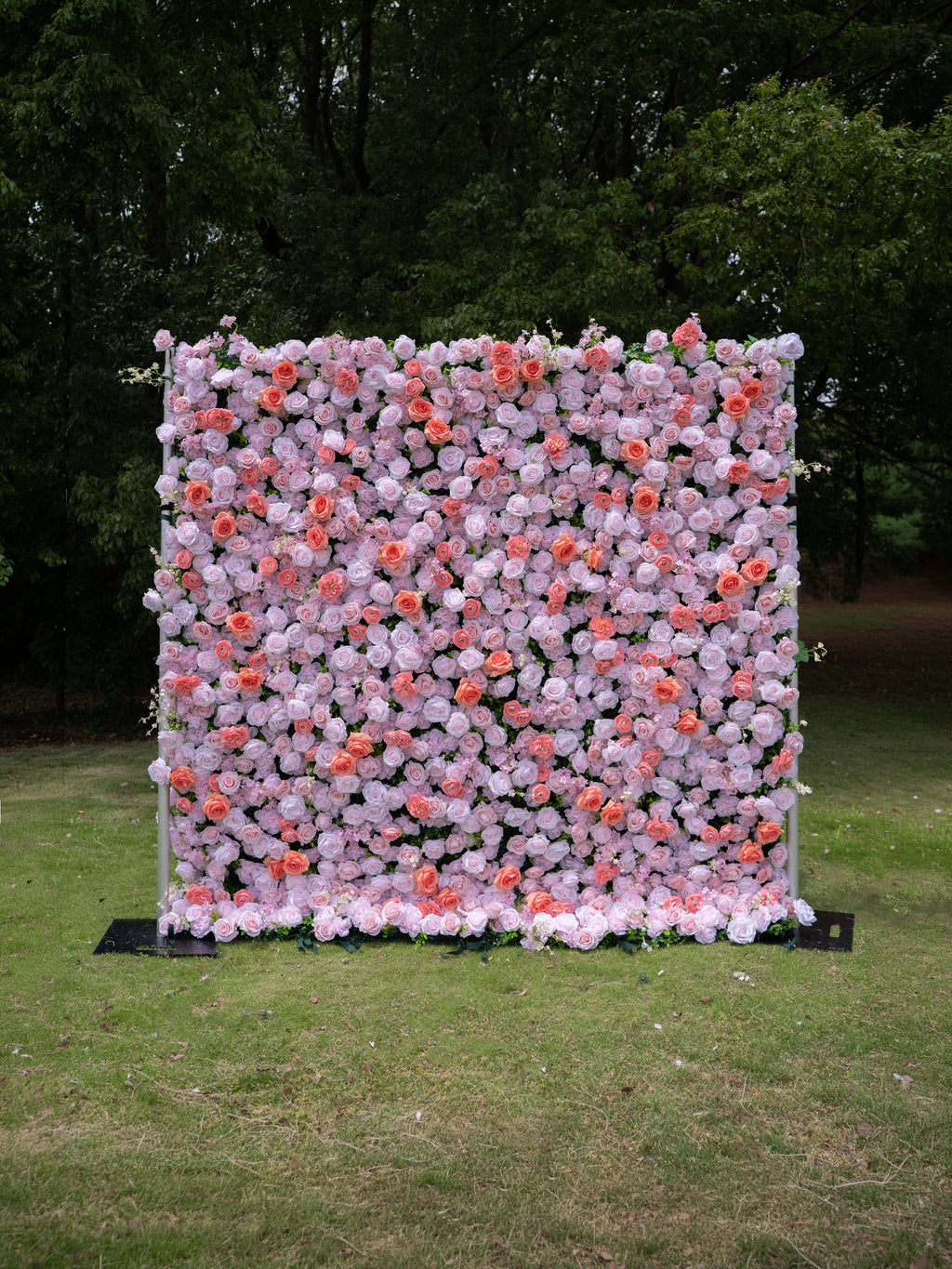 Marivelle 4D Fabric Artificial rolling up curtain flower wall Free Shipping