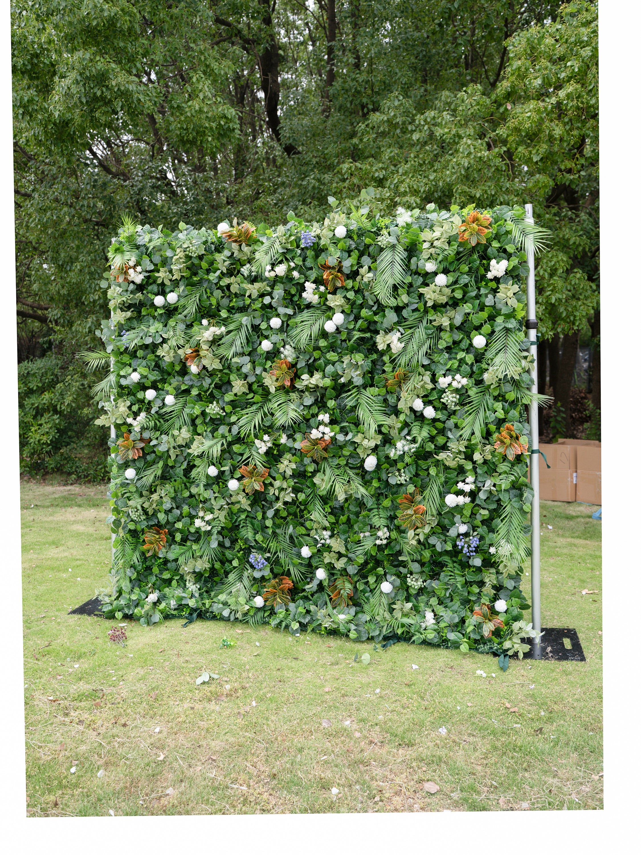 Velloria 4D Fabric Artificial rolling up curtain flower wall Free Shipping