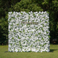 Forest - White Green Popular 5D Fabric Roll Up Flower Wall for Wedding Party Backdrop Free Shipping