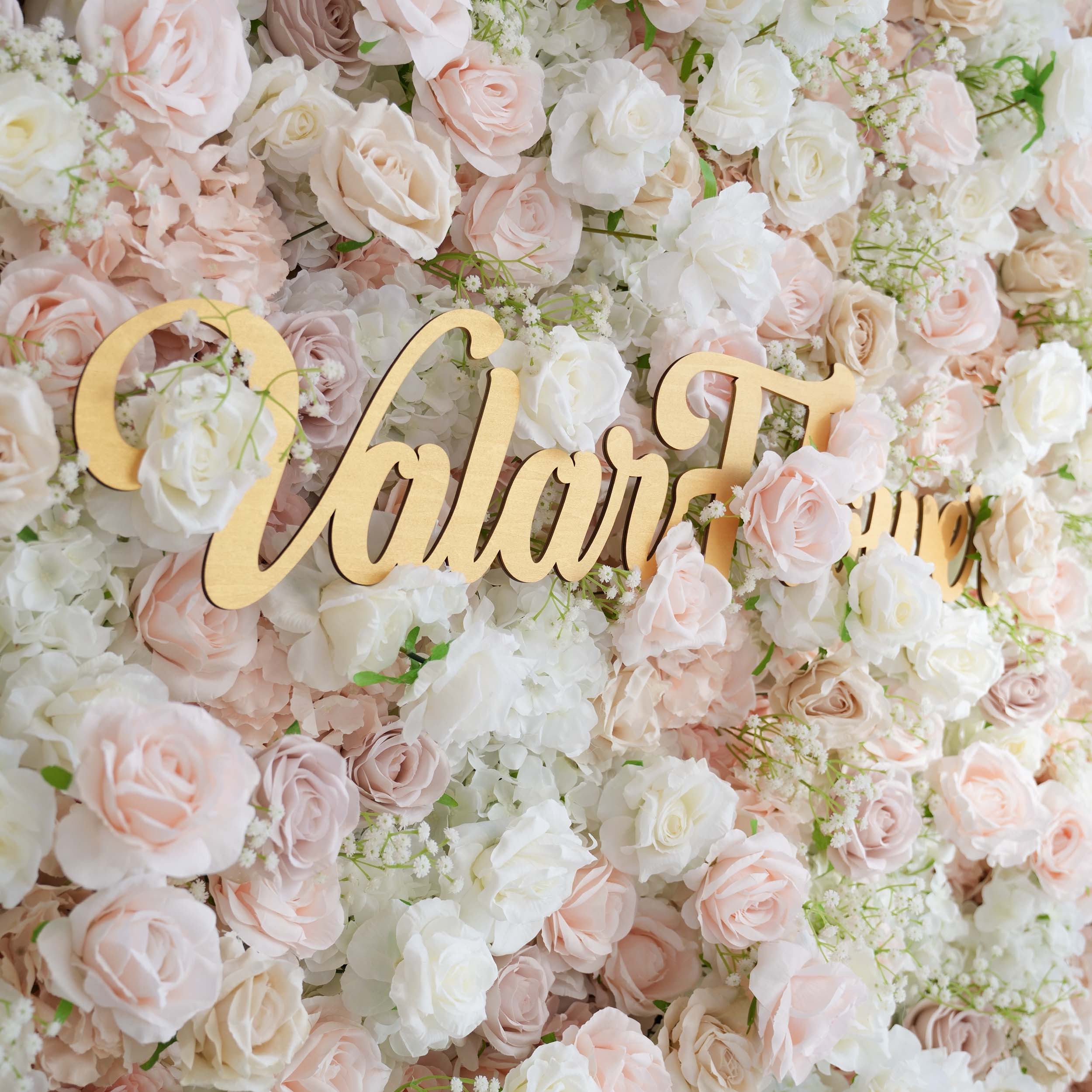 Luxurious Floral Backdrop - Elegant White. Blush. and Nude Artificial Flower Wall for Weddings. Events. and Special Occasions | VF-374-1