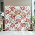 Romantic Floral Backdrop - Blush Nude and White Artificial Flower Wall for Weddings. Events. and Special Occasions | VF-418-2