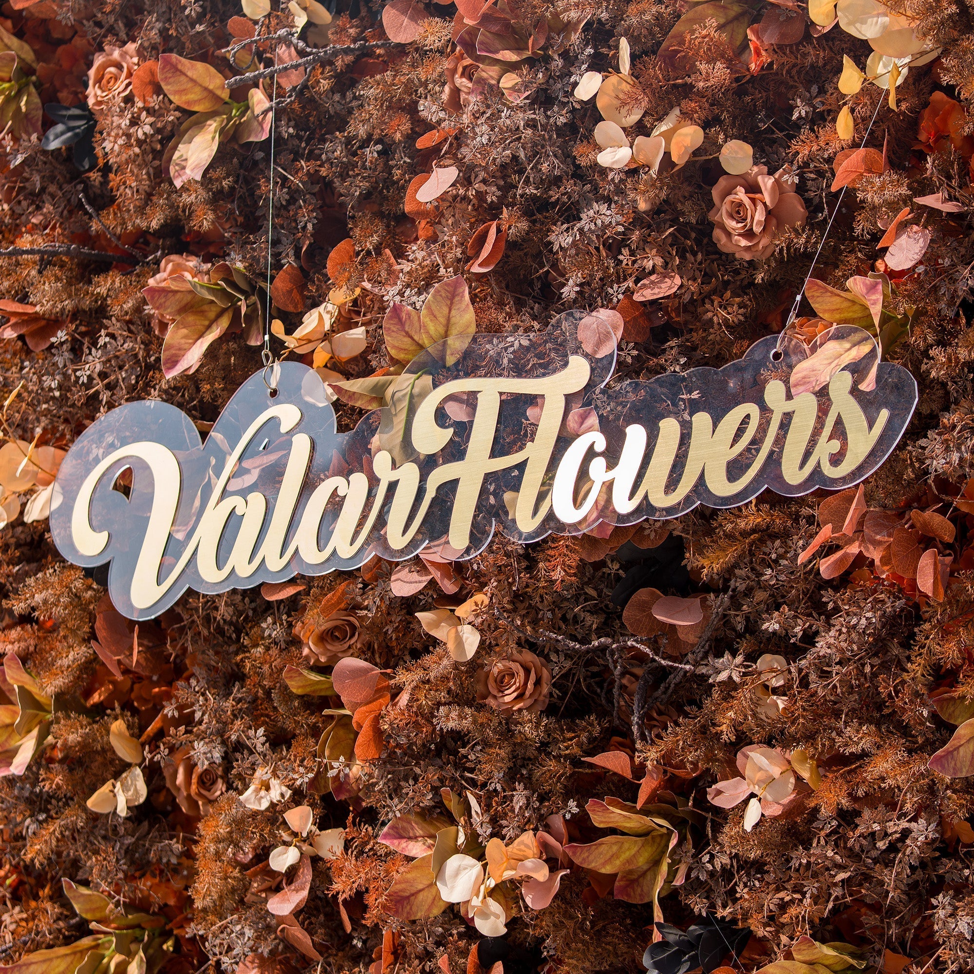Halloween Special - Rustic and Enchanting Autumn - Inspired Artificial Flower Backdrop by: A Tribute to Nature's Warmth | VF-820