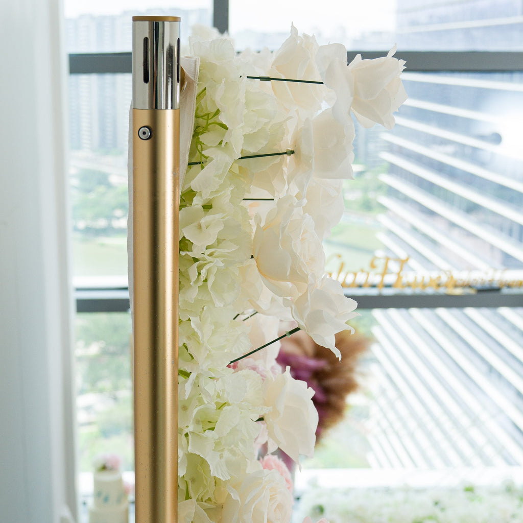Ombre Rainbow Artificial Flower Backdrop: A Breathtaking Floral Masterpiece for Events | VF-828-2