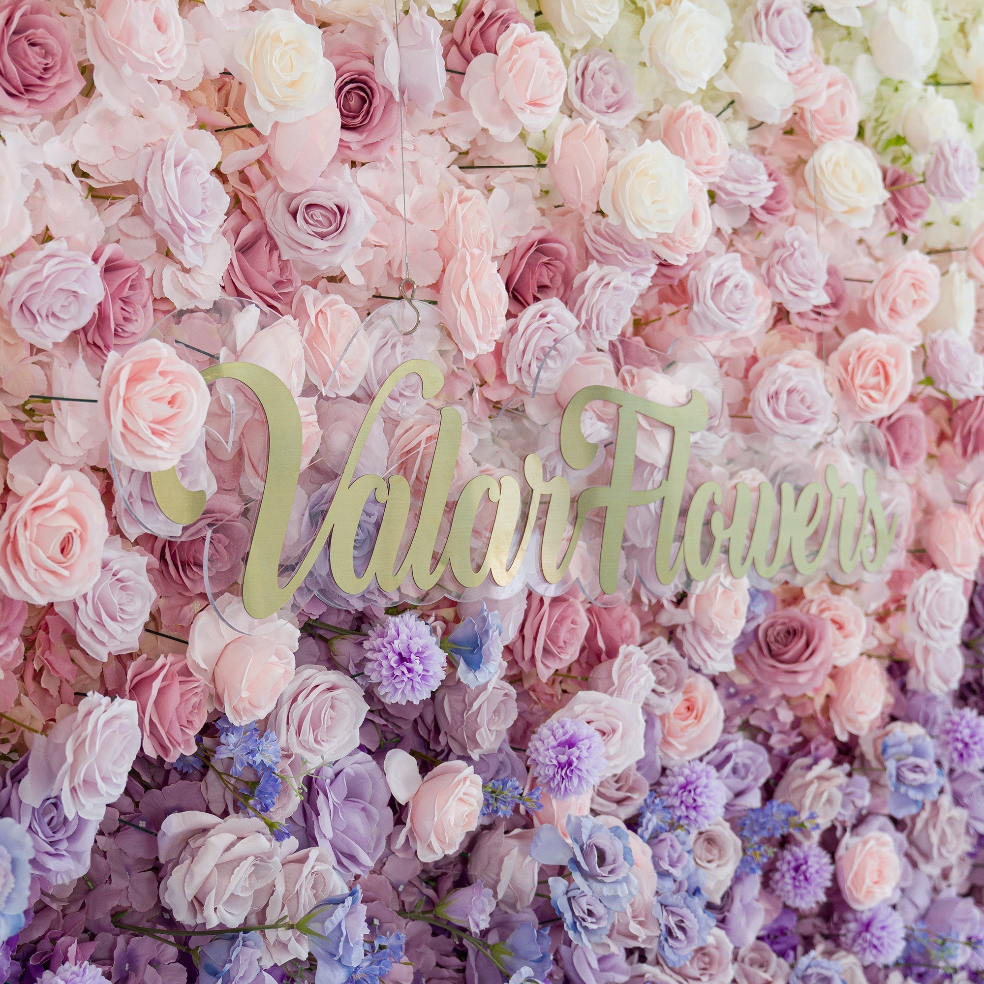 Ombre Rainbow Artificial Flower Backdrop: A Breathtaking Floral Masterpiece for Events | VF-828-2
