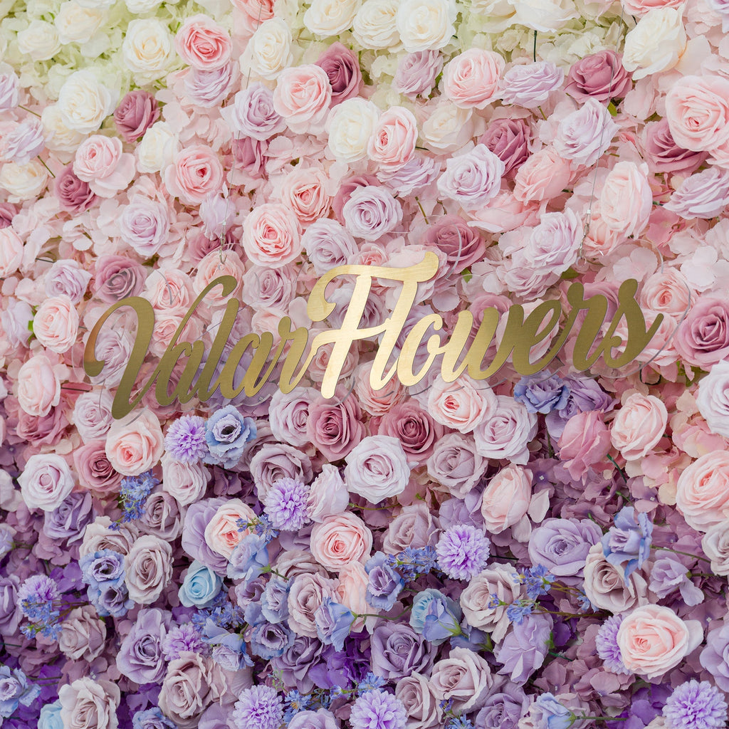 Ombre Rainbow Artificial Flower Backdrop: A Breathtaking Floral Masterpiece for Events | VF-828-2